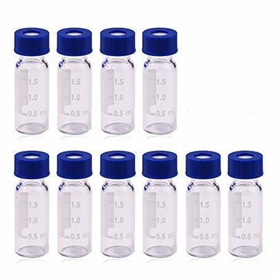 붕규산염 유리 바이얼 단단한 20mmWhite Ptfe 실리콘 셉텀