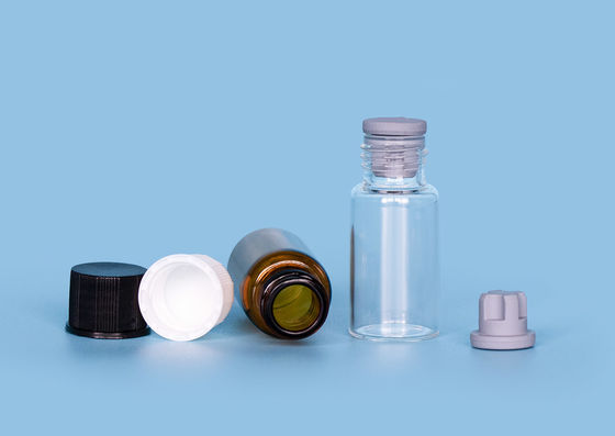 합성 화학물질 2개 온스 60ml 유리제 표본 작은 유리병